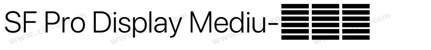 SF Pro Display Mediu字体转换